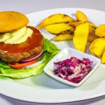 Hambúrguer Com Purê De Batata