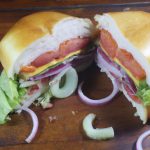 Sanduíche de frango com cream cheese