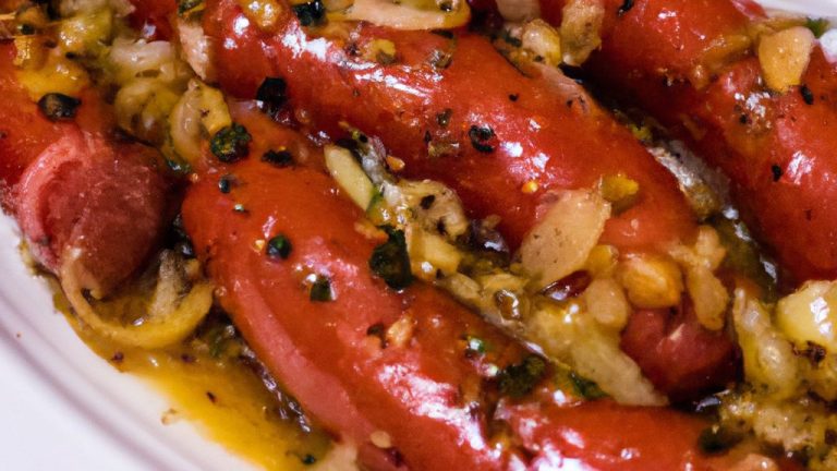Linguiça Com Pimentão E Cebola