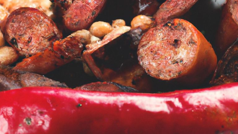 Linguiça De Churrasco No Feijão