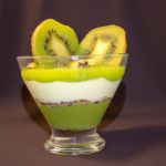 Mousse de Kiwi com Iogurte
