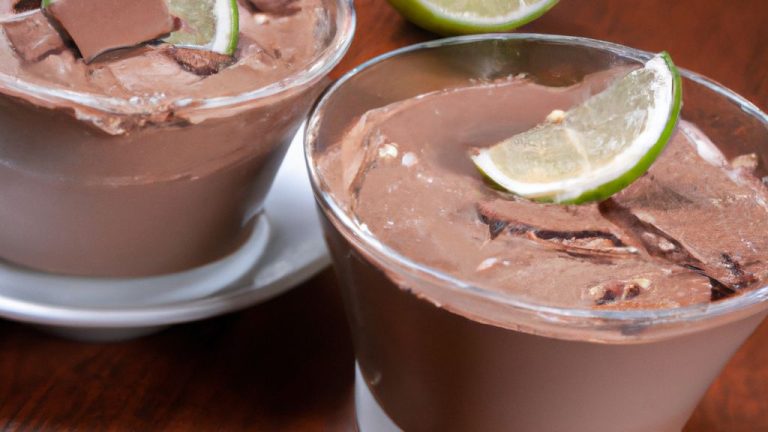 Mousse De Limão Com Chocolate