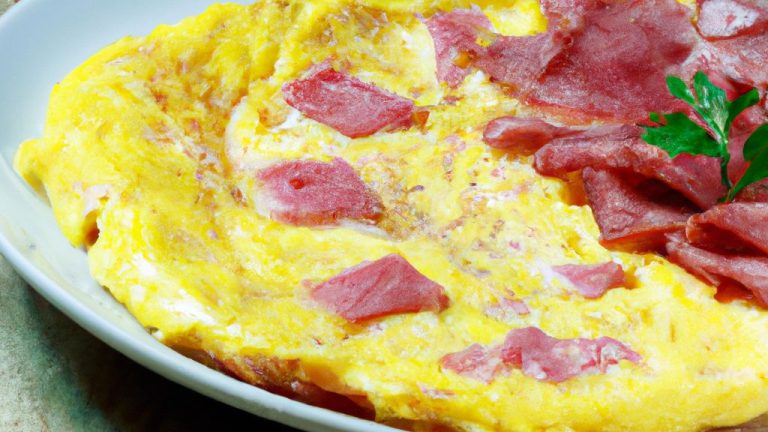 Omelete Recheado Presunto E Queijo