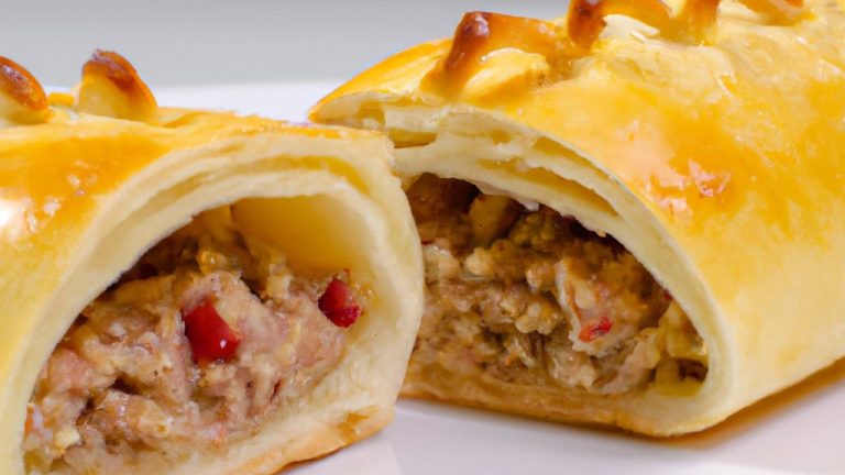 Pastel De Salsicha Com Queijo