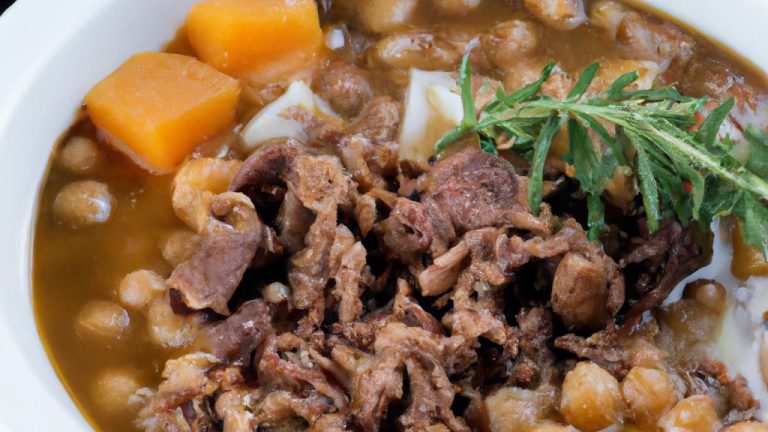 Pirão Com Caldo De Carne
