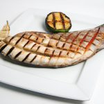 Robalo Assado na Churrasqueira