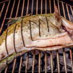 Robalo Assado na Churrasqueira