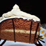 Bolo de Chocolate com Chantilly Branco