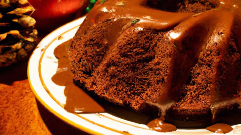 Bolo De Chocolate Natalino