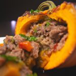 Abóbora Recheada com Carne Moída