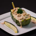 Abobrinha Recheada com Atum