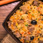 Arroz Carreteiro com Carne Seca
