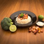 Arroz com Brócolis e Bacon