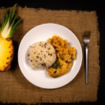 Arroz com Frango ao Curry e Abacaxi