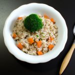 Arroz Integral com Brócolis e Cenoura