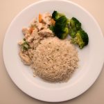 Arroz Integral com Frango e Brócolis