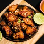 Asas de Frango com Mel e Gengibre