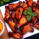 Asas de Frango com Mostarda e Mel