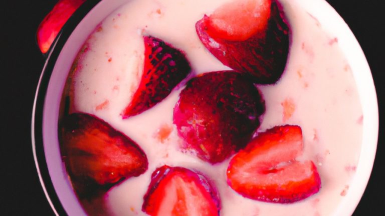 receita de Atole De Morango