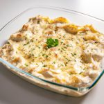 Bacalhau Gratinado com Maionese e Purê de Batata