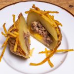 Batata Doce Recheada com Carne Moída