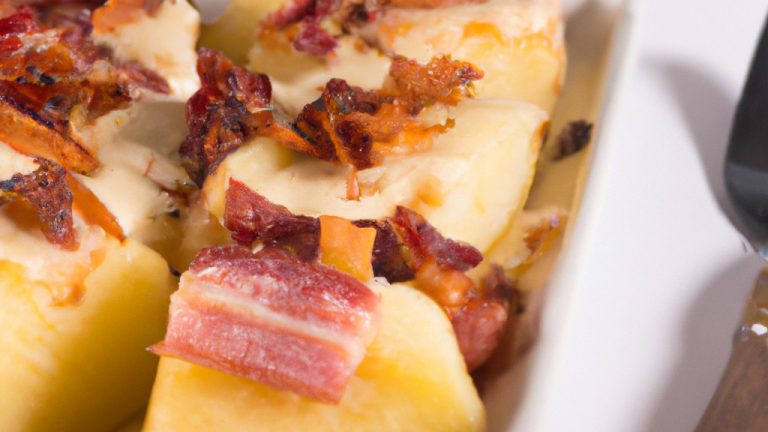 Receita De Batata Gratinada Com Bacon E Molho Branco