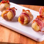 Batata Recheada com Bacon e Queijo