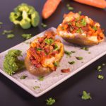 Batata Recheada com Legumes e Bacon