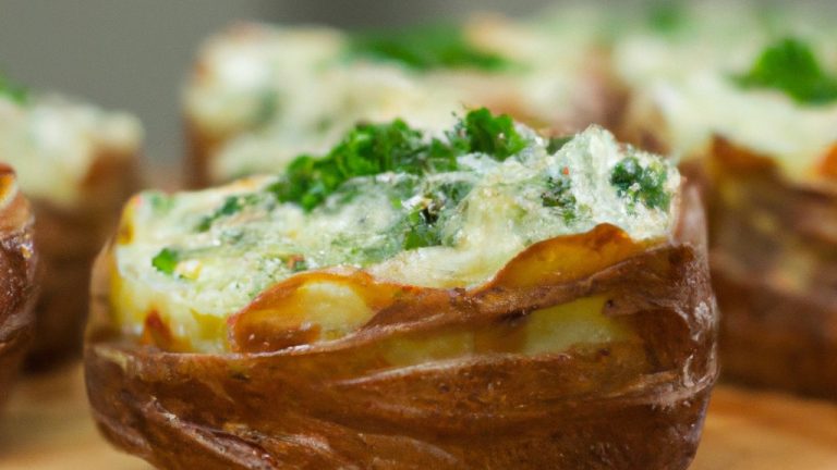 Receita De Batata Recheada Com Queijo E Espinafre