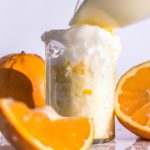 Batida de graviola e laranja