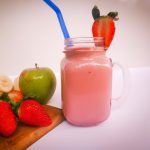 Batido de Morango e Maçã Baixo em Calorias