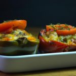 Berinjela ao Forno com Pimentão