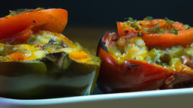 Receita De Berinjela Ao Forno Com Pimentão