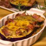 Berinjela ao Forno com Presunto e Queijo