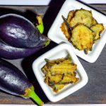 Berinjela Frita com Farinha de Trigo