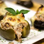 Berinjela Recheada com Atum e Queijo