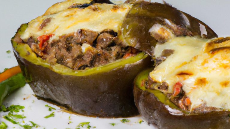 Receita De Berinjela Recheada Com Carne Moída E Queijo
