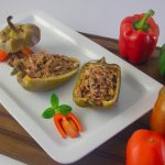 Berinjela Recheada com Carne Moída Light