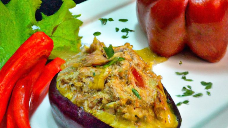 Receita De Berinjela Recheada Com Frango Desfiado