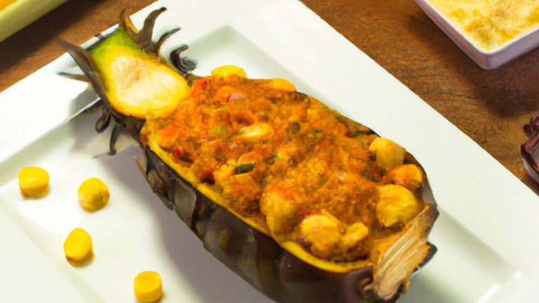 Receita De Berinjela Recheada Com Frango E Milho