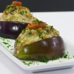 Berinjela Recheada com Frango Fit