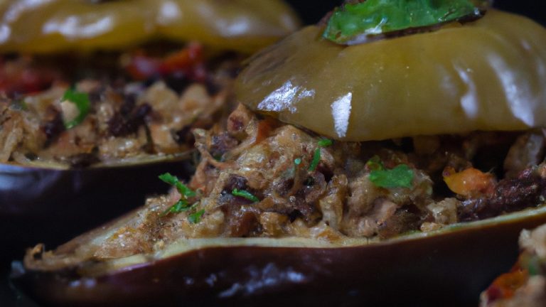 Receita De Berinjela Recheada Com Frango No Forno