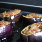 Berinjela Recheada no Microondas