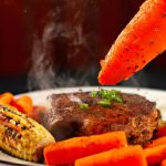 Bife Recheado com Legumes