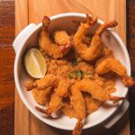 Bochechas de Porco com Camarão