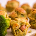 Bolinho de Brócolis com Queijo e Bacon