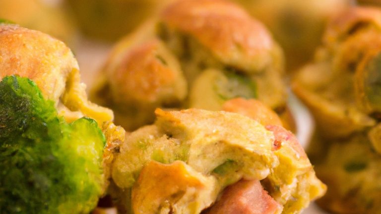 Receita De Bolinho De Brócolis Com Queijo E Bacon