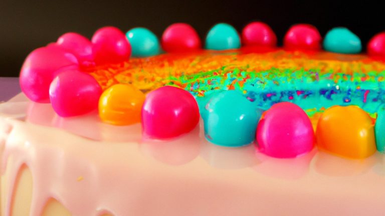 Receita De Bolo Arco-Íris Em Camadas