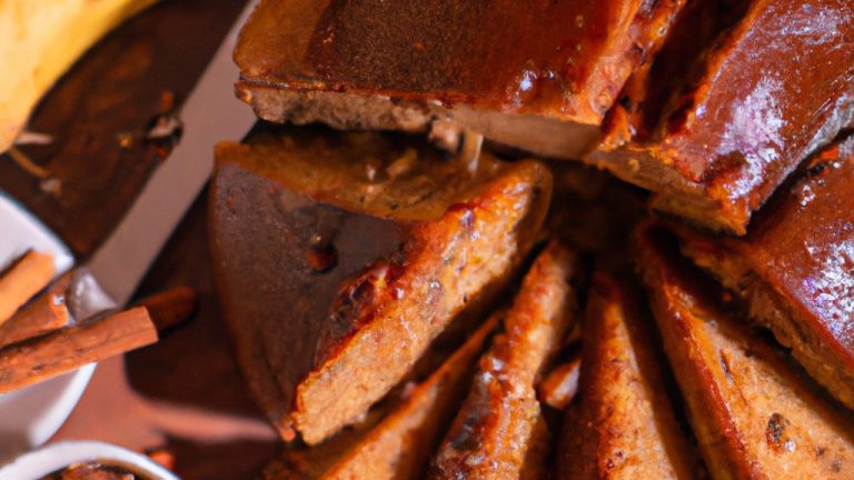 Receita De Bolo De Banana Com Calda De Caramelo