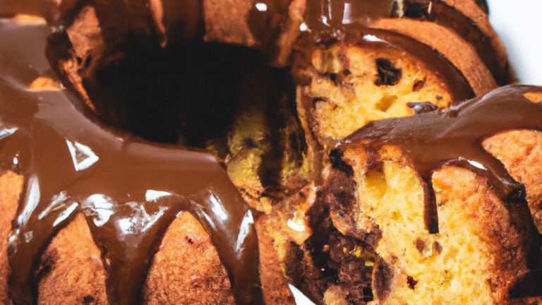 Receita De Bolo De Baunilha Com Cobertura De Chocolate